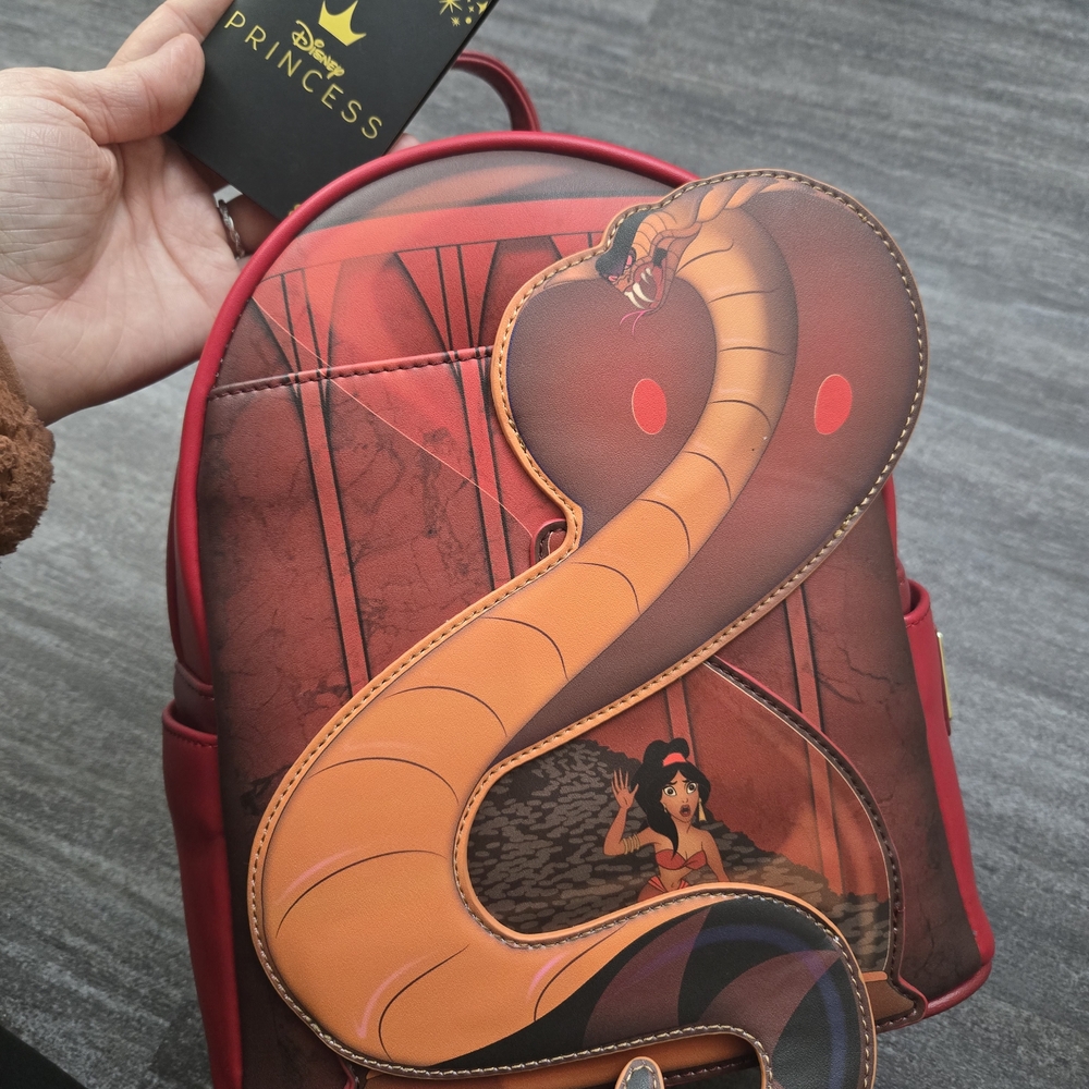Disney Princess Jasmine Red and Orange Backpack